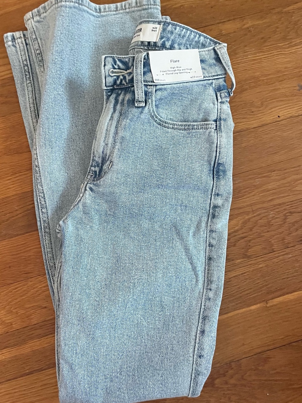 Hollister Light Wash Denim Flare Jeans